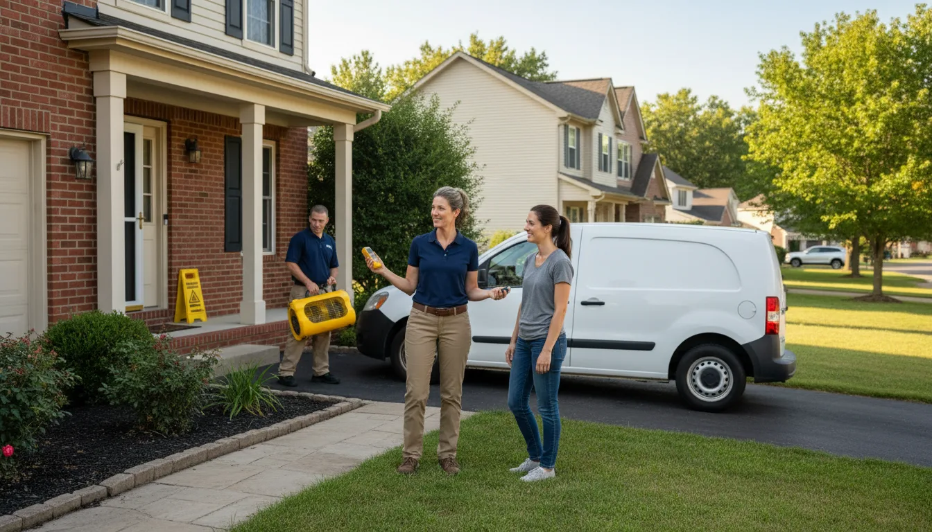 Water restoration image for Water Damage & Restoration Services in Scroggins, TX